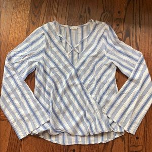 Women’s En Créme Striped Long Sleeve Shirt